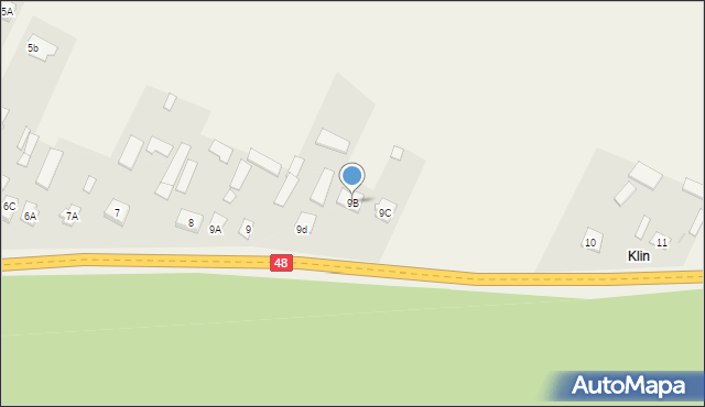 Maciejowice, Maciejowice, 9B, mapa Maciejowice