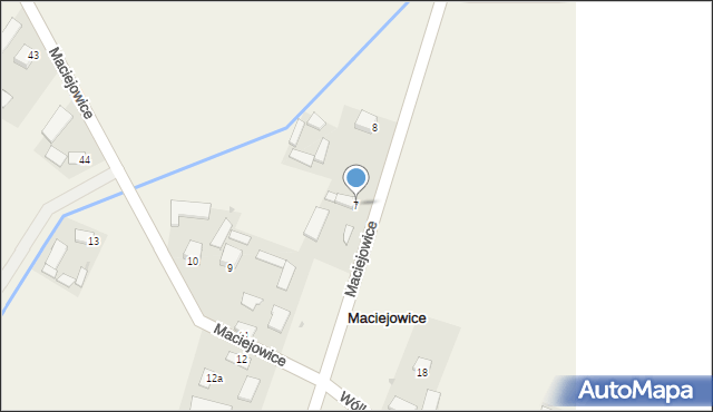 Maciejowice, Maciejowice, 7, mapa Maciejowice