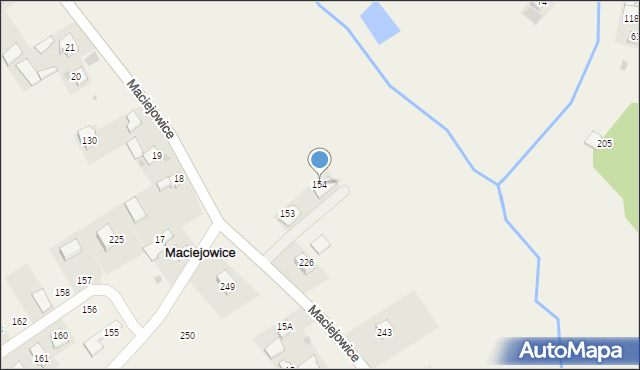 Maciejowice, Maciejowice, 154, mapa Maciejowice