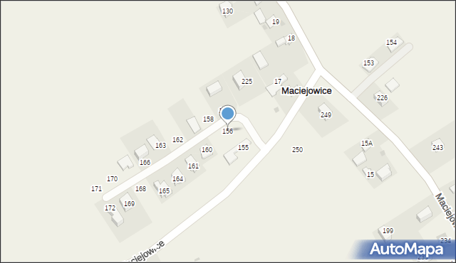 Maciejowice, Maciejowice, 156, mapa Maciejowice