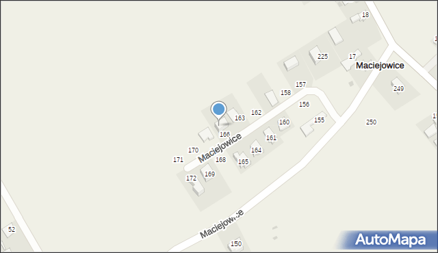 Maciejowice, Maciejowice, 167, mapa Maciejowice