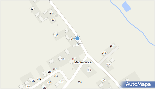 Maciejowice, Maciejowice, 18, mapa Maciejowice