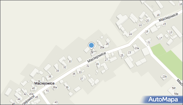 Maciejowice, Maciejowice, 28, mapa Maciejowice