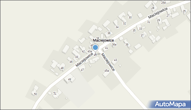 Maciejowice, Maciejowice, 45, mapa Maciejowice