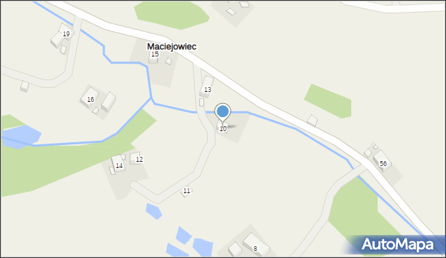 Maciejowiec, Maciejowiec, 10, mapa Maciejowiec