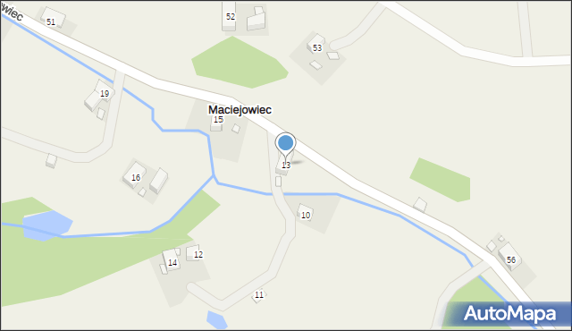 Maciejowiec, Maciejowiec, 13, mapa Maciejowiec