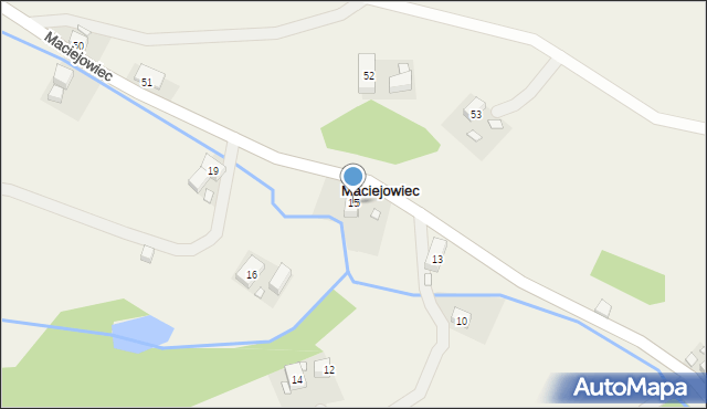 Maciejowiec, Maciejowiec, 15, mapa Maciejowiec