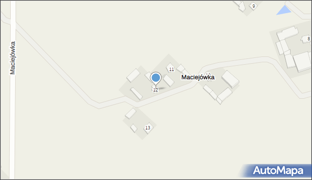 Maciejówka, Maciejówka, 12, mapa Maciejówka