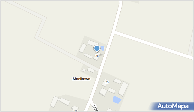 Macikowo, Macikowo, 26, mapa Macikowo