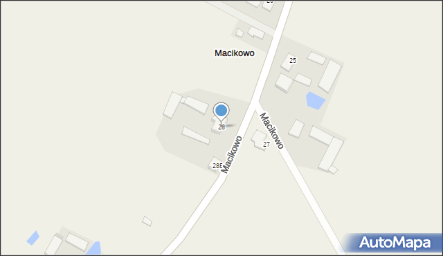 Macikowo, Macikowo, 28, mapa Macikowo