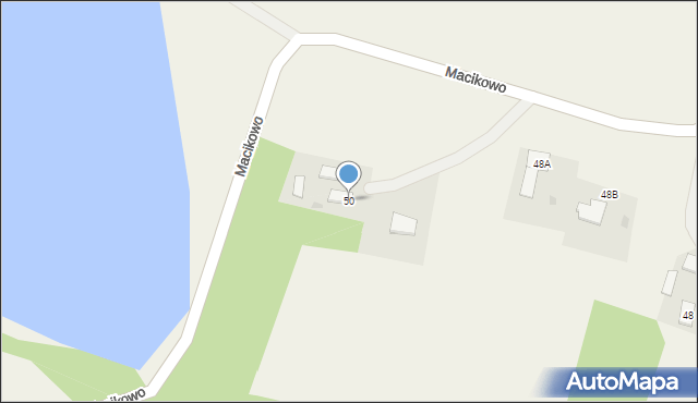 Macikowo, Macikowo, 50, mapa Macikowo