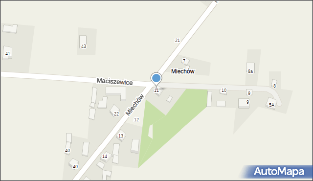 Maciszewice, Maciszewice, 11, mapa Maciszewice