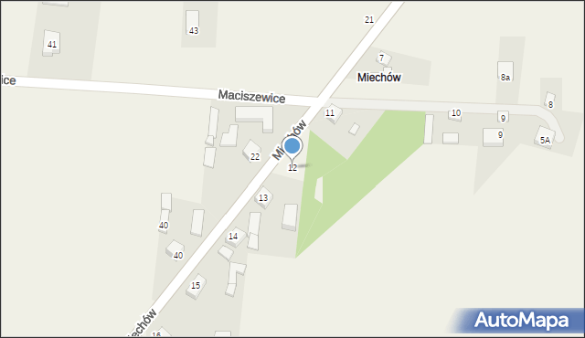 Maciszewice, Maciszewice, 12, mapa Maciszewice