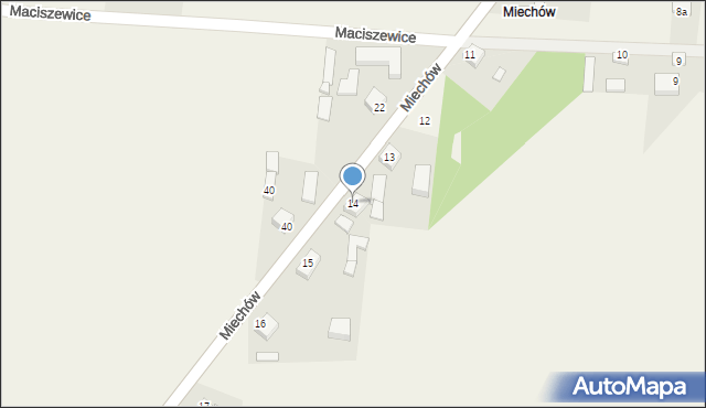 Maciszewice, Maciszewice, 14, mapa Maciszewice