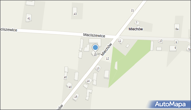 Maciszewice, Maciszewice, 22, mapa Maciszewice