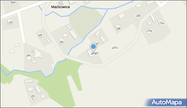 Maćkowice, Maćkowice, 167a, mapa Maćkowice