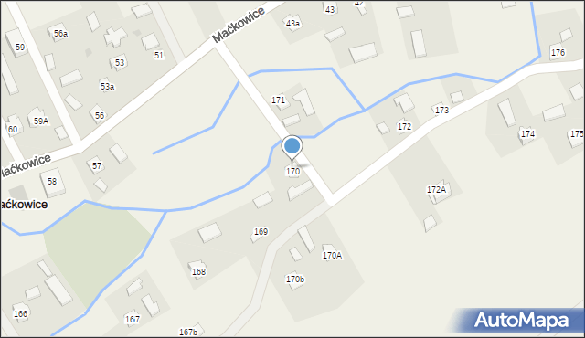 Maćkowice, Maćkowice, 170, mapa Maćkowice