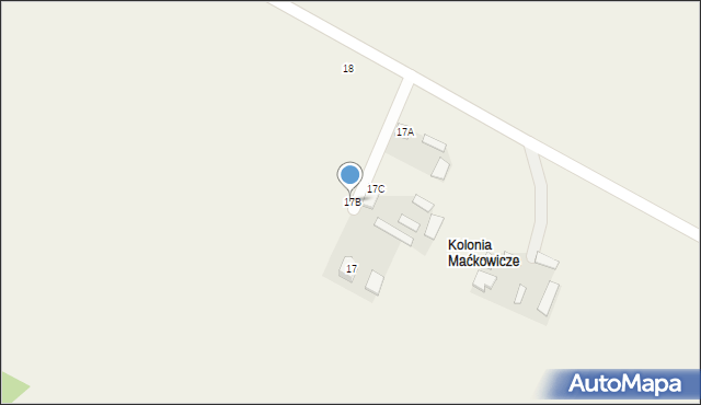 Maćkowicze, Maćkowicze, 17B, mapa Maćkowicze