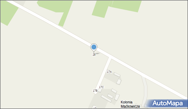 Maćkowicze, Maćkowicze, 18, mapa Maćkowicze