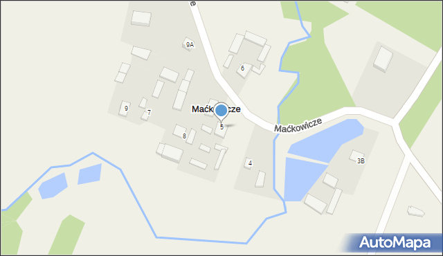 Maćkowicze, Maćkowicze, 5, mapa Maćkowicze