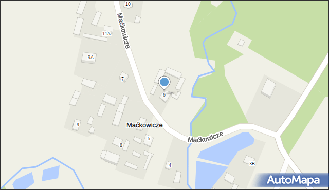 Maćkowicze, Maćkowicze, 6, mapa Maćkowicze