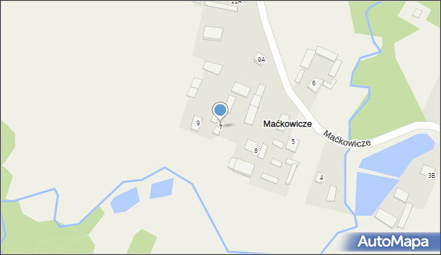 Maćkowicze, Maćkowicze, 7, mapa Maćkowicze
