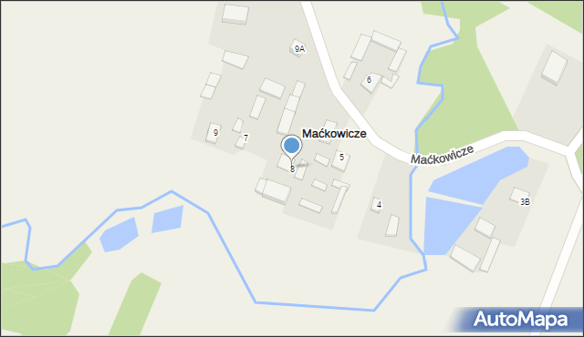 Maćkowicze, Maćkowicze, 8, mapa Maćkowicze