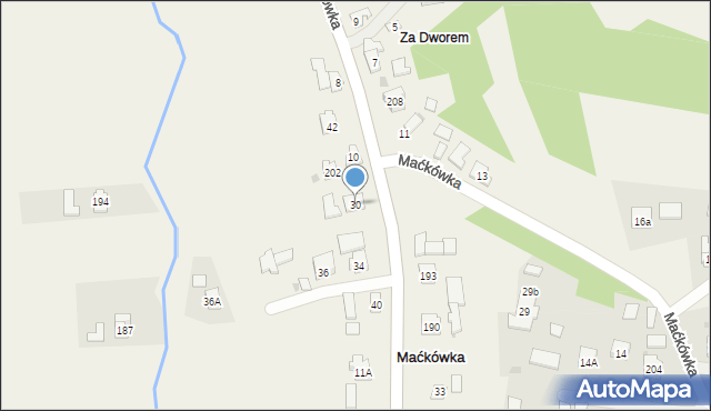 Maćkówka, Maćkówka, 30, mapa Maćkówka