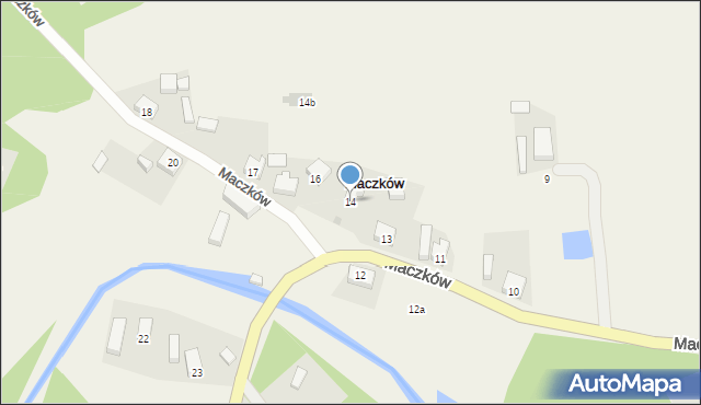 Maczków, Maczków, 14, mapa Maczków