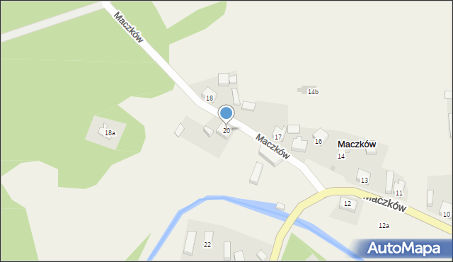 Maczków, Maczków, 20, mapa Maczków