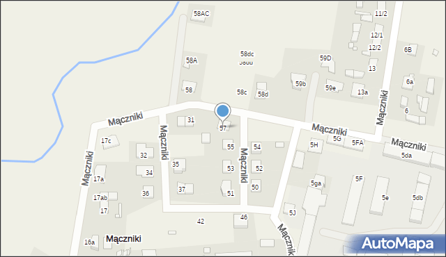 Mączniki, Mączniki, 57, mapa Mączniki