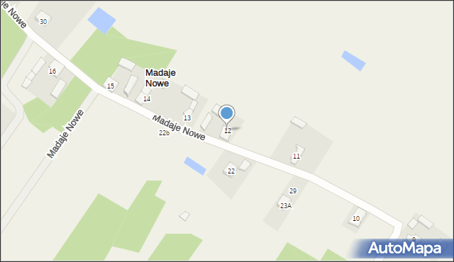 Madaje Nowe, Madaje Nowe, 12, mapa Madaje Nowe