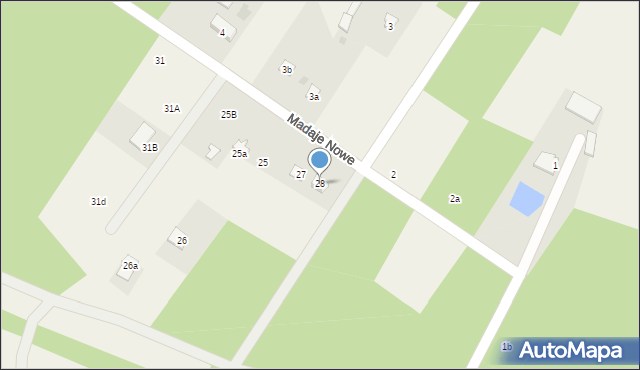 Madaje Nowe, Madaje Nowe, 28, mapa Madaje Nowe