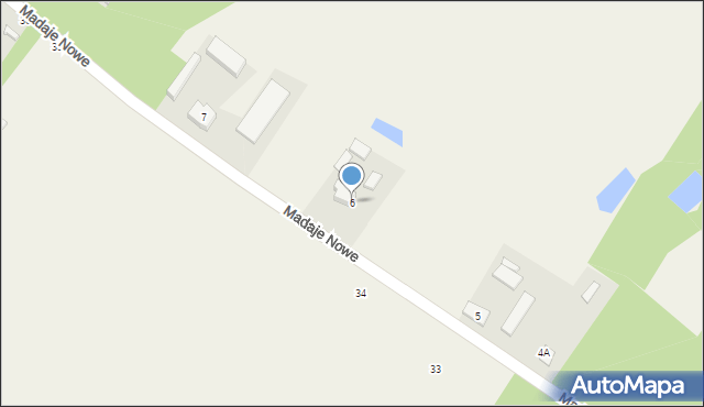 Madaje Nowe, Madaje Nowe, 6, mapa Madaje Nowe