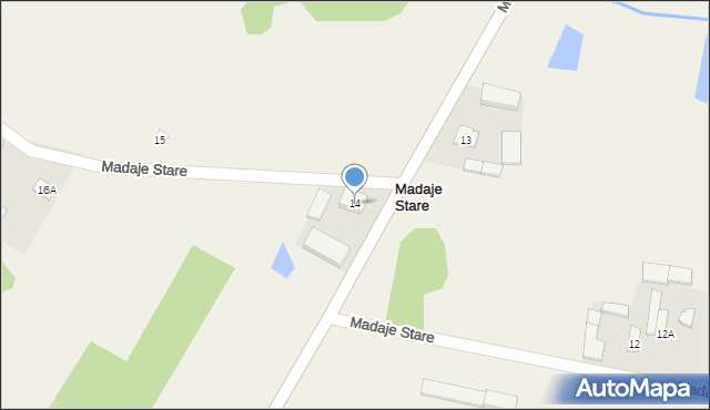 Madaje Stare, Madaje Stare, 14, mapa Madaje Stare