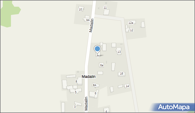 Madalin, Madalin, 7, mapa Madalin