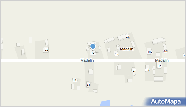 Madalin, Madalin, 14, mapa Madalin