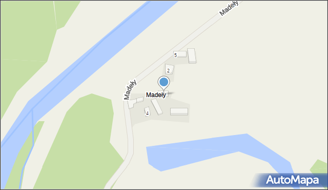 Madeły, Madeły, 3, mapa Madeły