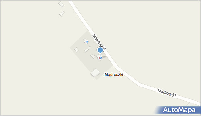 Mądroszki, Mądroszki, 10, mapa Mądroszki