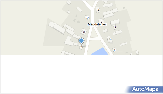 Magdaleniec, Magdaleniec, 15, mapa Magdaleniec