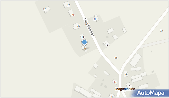 Magdaleniec, Magdaleniec, 18, mapa Magdaleniec