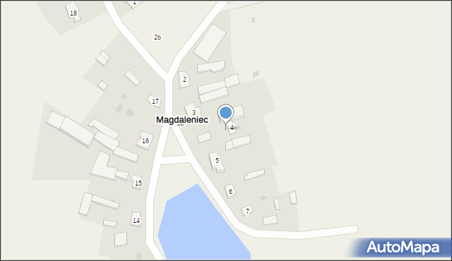 Magdaleniec, Magdaleniec, 4a, mapa Magdaleniec