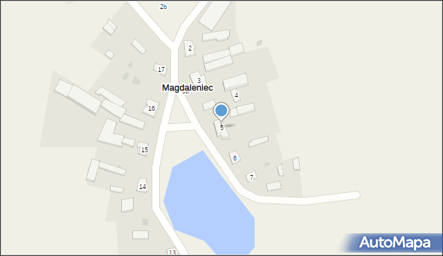 Magdaleniec, Magdaleniec, 5, mapa Magdaleniec