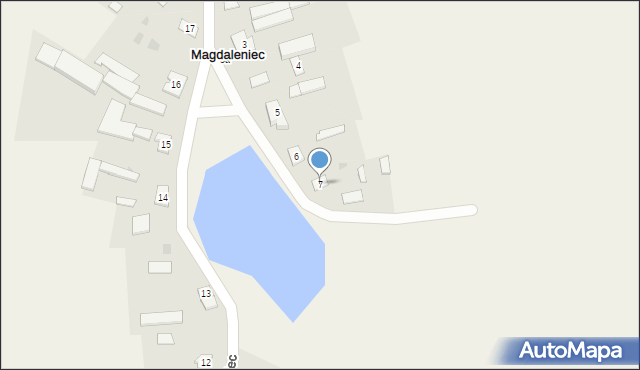 Magdaleniec, Magdaleniec, 7, mapa Magdaleniec