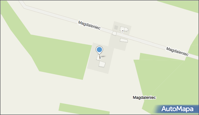 Magdaleniec, Magdaleniec, 8, mapa Magdaleniec