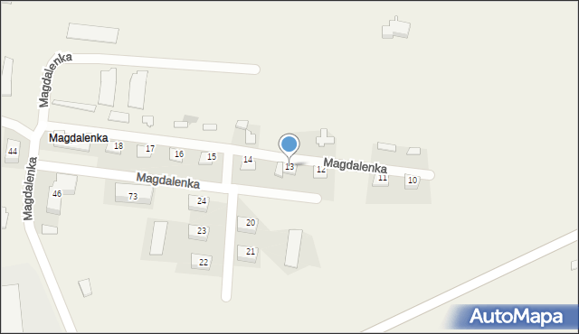 Magdalenka, Magdalenka, 13, mapa Magdalenka