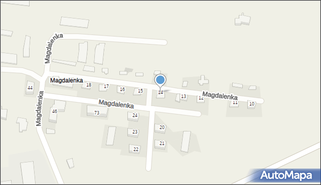 Magdalenka, Magdalenka, 14, mapa Magdalenka