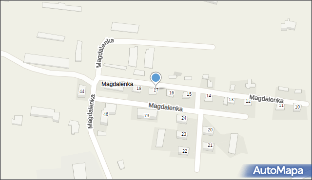 Magdalenka, Magdalenka, 17, mapa Magdalenka