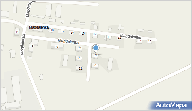 Magdalenka, Magdalenka, 20, mapa Magdalenka