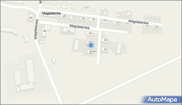 Magdalenka, Magdalenka, 22, mapa Magdalenka